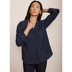 Mint Velvet Navy Long Sleeve Blouse